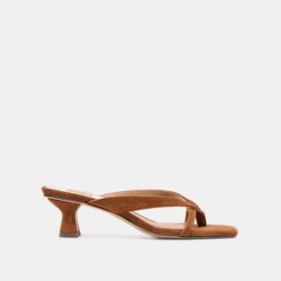Dolce Vita Brevel Heels Dk Brown Suede