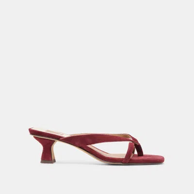 Dolce Vita Brevel Heels Oxblood Suede