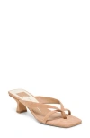 Dolce Vita Brevel Kitten Heel Flip Flop In Brown