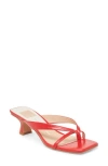 Dolce Vita Brevel Kitten Heel Flip Flop In Chili Leather