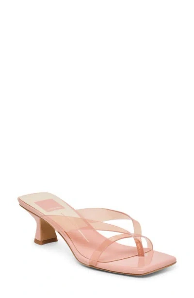 Dolce Vita Brevel Vinyl Translucent Strap Sandal In Pink