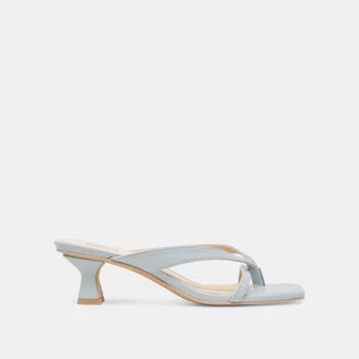 Dolce Vita Brevel Wide Heels Light Blue Leather