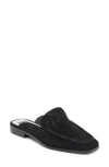 Dolce Vita Brevyn Perforated Mule In Onyx Perforated Suede