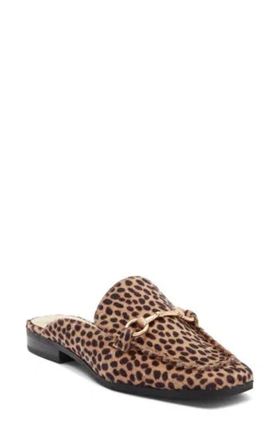 Dolce Vita Brisa Loafer Mule In Leopard Faux Calf Hair