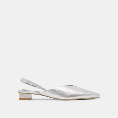 Dolce Vita Byanca Flats Silver Distressed Leather