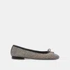 Dolce Vita Cacy Ballet Flats White Black Raffia