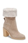 Dolce Vita Caddie Faux Shearling Lined Plush Boot In Brown