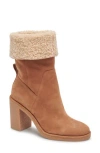 Dolce Vita Caddie Faux Shearling Lined Plush Boot In Brown