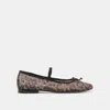 Dolce Vita Cadel Ballet Flats Dk Leopard Mesh