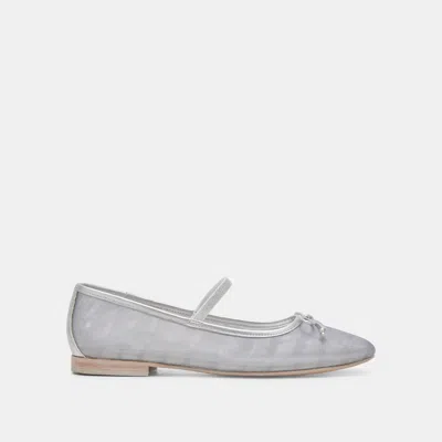Dolce Vita Cadel Ballet Flats Silver Mesh