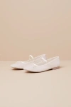 Dolce Vita Cadel Ivory Mesh Bow Ballet Flats In Ivory