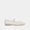 Dolce Vita Cadel Pearl Ballet Flats Ivory Mesh