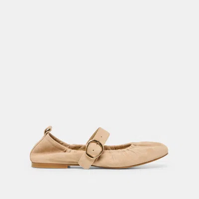 Dolce Vita Caely Ballet Flats Camel Suede In Multi