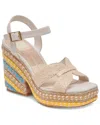 Dolce Vita Cale Woven Raffia Platform Sandal