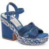 Dolce Vita Cale Womens Adjustable Platform Sandals In Blue
