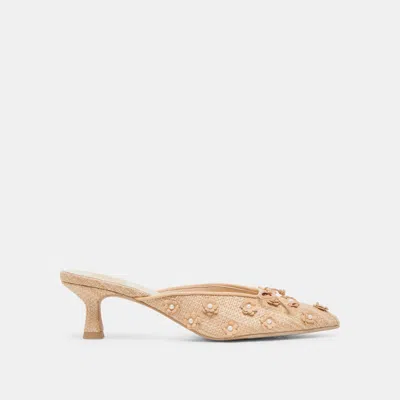 Dolce Vita Camilo Heels Lt Natural Raffia