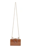 Dolce Vita Cane Convertible Clutch In Brown Multi