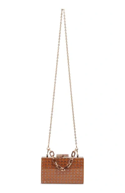 Dolce Vita Cane Convertible Clutch In Brown Multi