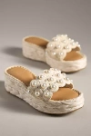 Dolce Vita Caper Pearl Platform Sandals In White