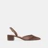 Dolce Vita Carel Heels Dk Brown Satin