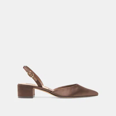 Dolce Vita Carel Heels Dk Brown Satin