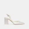 Dolce Vita Carel High Heels True White Satin In Multi