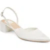 Dolce Vita Carel Pointed Toe Slingback Pump In White