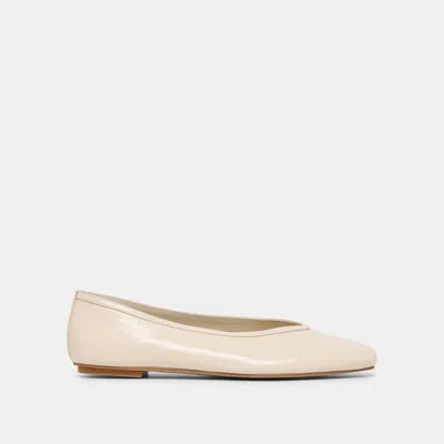 Dolce Vita Caret Ballet Flats In White Size 12 By  In Brown