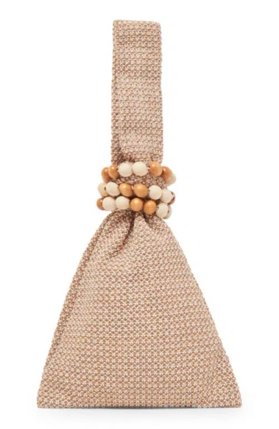 Dolce Vita Carey Woven Raffia Clutch In Natural