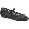 Dolce Vita Carin Raffia Womens Bow Mesh Ballet Flats In Multi