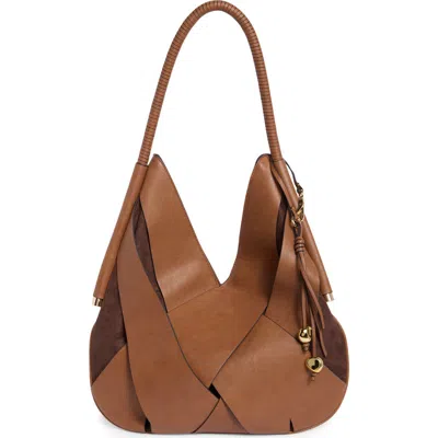 Dolce Vita Carlyn Faux Leather Shoulder Bag In Cognac