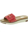 Dolce Vita Caster Womens Twill Flatform Slide Sandals In Multi