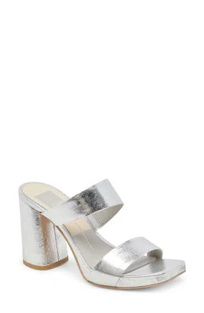 Dolce Vita Cataya Platform Sandal In Silver Metallic Stella