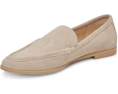 Dolce Vita Catela Flats Women's Beige Suede Moc Toe Loafers Shoes Htat1081 In Neutral