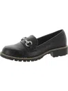 DOLCE VITA CELESTE WOMENS FAUX LEATHER SLIP ON LOAFERS
