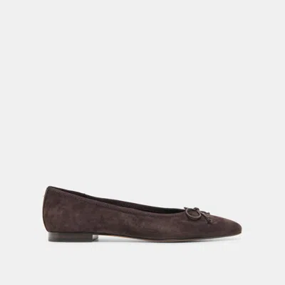 Dolce Vita Celio Ballet Flats In Walnut Suede Size 13 By  In Multi