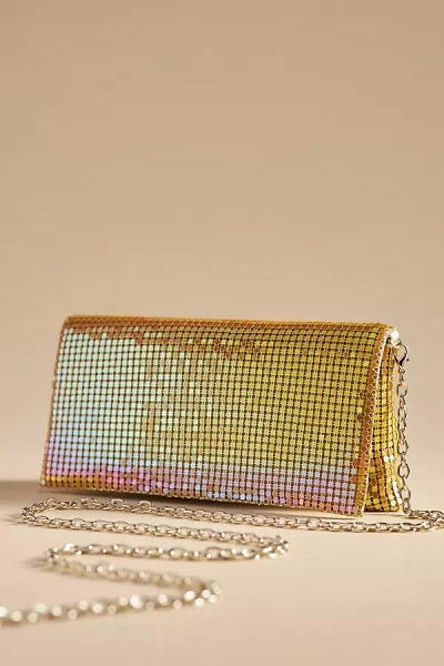 Dolce Vita Chainmail Clutch In Yellow