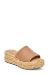 Dolce Vita Chavi Platform Slide Sandal In Beige