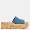 Dolce Vita Chavi Platform Slide Sandal In Blue