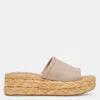 Dolce Vita Chavi Platform Slide Sandal In Beige