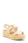 Dolce Vita Chera Platform Slingback Sandal In Bone