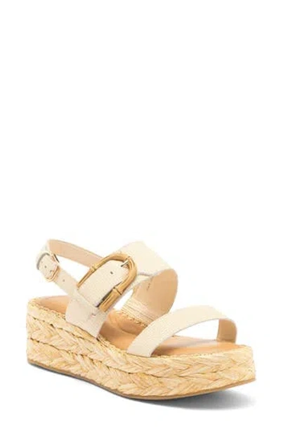 Dolce Vita Chera Platform Slingback Sandal In Bone
