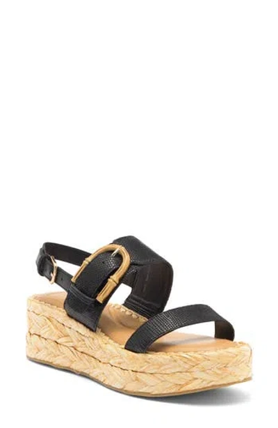 Dolce Vita Chera Platform Slingback Sandal In Onyx
