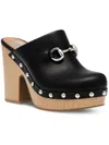 DOLCE VITA CHRISSY WOMENS FAUX LEATHER STUDDED MULES
