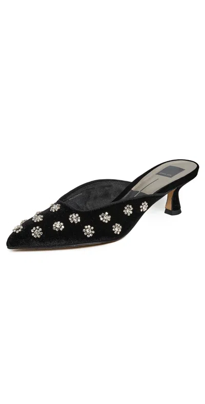 Dolce Vita Clara Embellished Mules Nero In Black