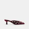 Dolce Vita Clara Heels Bordeaux Velvet In Burgundy