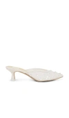 Dolce Vita Camile Wide Heels White Floral Eyelet In True White Daisy Mesh