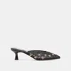 Dolce Vita Clara Wide Heels Black Mesh