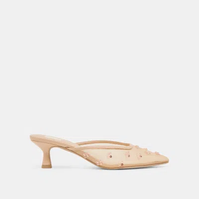 Dolce Vita Clara Wide Heels French Vanilla Mesh
