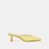 Dolce Vita Clara Wide Heels Lemon Mesh